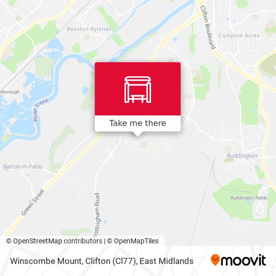 Winscombe Mount, Clifton (Cl77) map