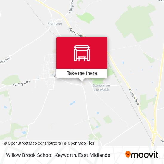 Willow Brook School, Keyworth map