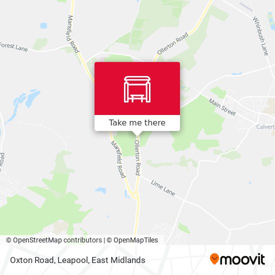 Oxton Road, Leapool map
