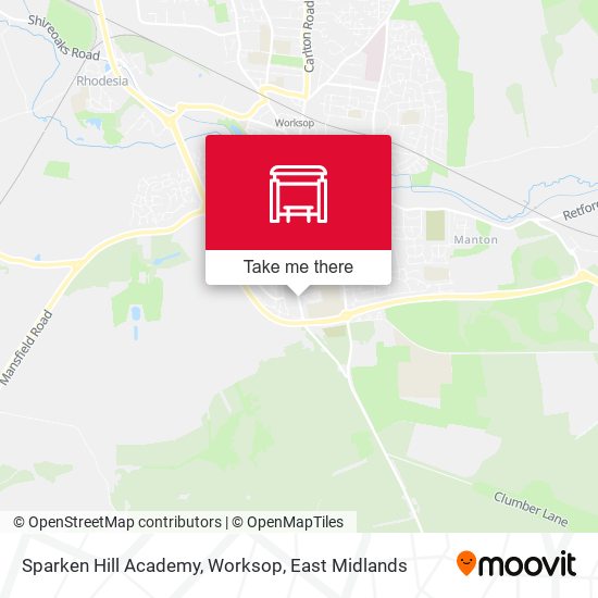 Sparken Hill Academy, Worksop map