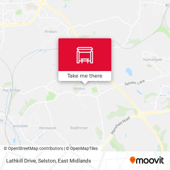 Lathkill Drive, Selston map