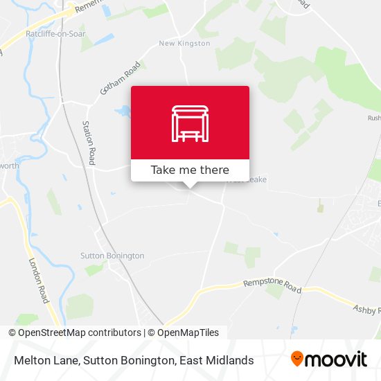 Melton Lane, Sutton Bonington map