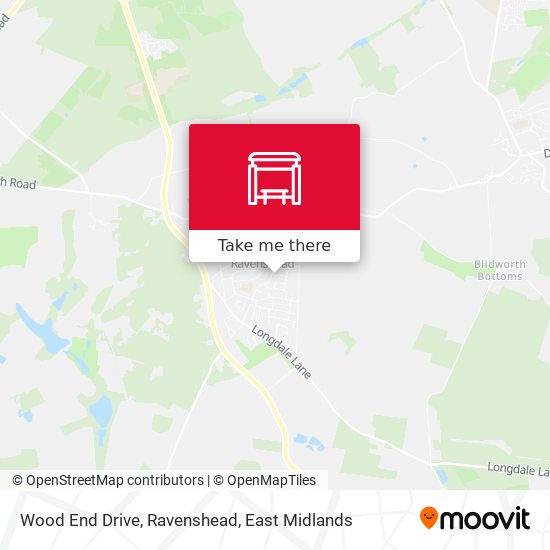 Wood End Drive, Ravenshead map