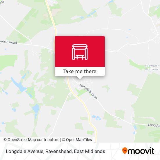 Longdale Avenue, Ravenshead map