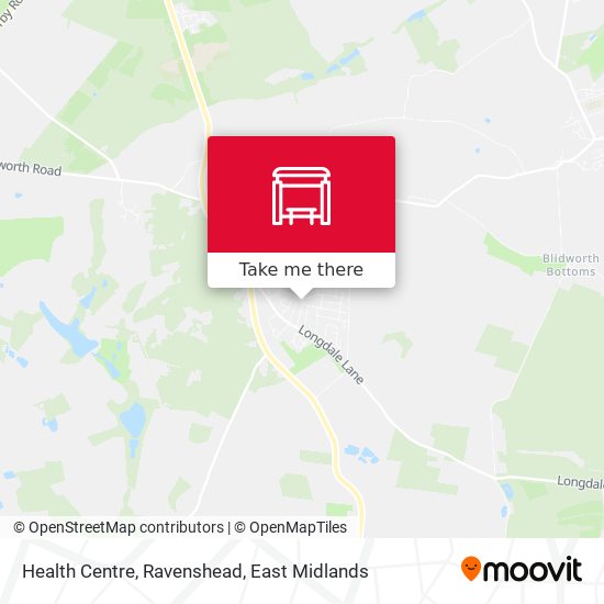 Health Centre, Ravenshead map
