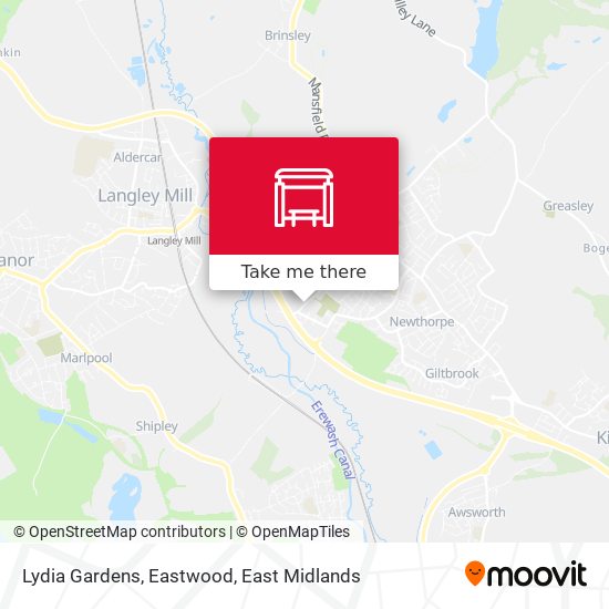 Lydia Gardens, Eastwood map
