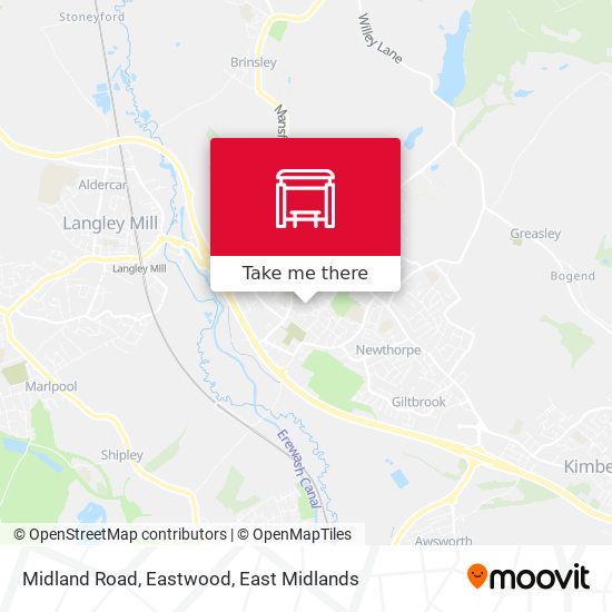 Midland Road, Eastwood map
