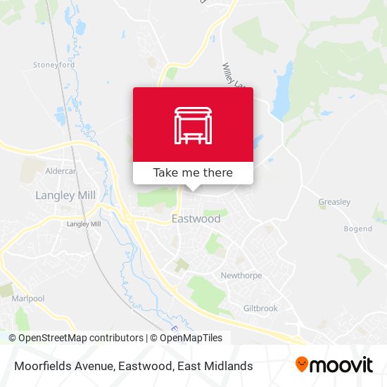 Moorfields Avenue, Eastwood map
