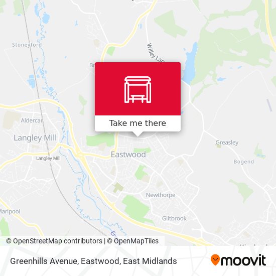 Greenhills Avenue, Eastwood map