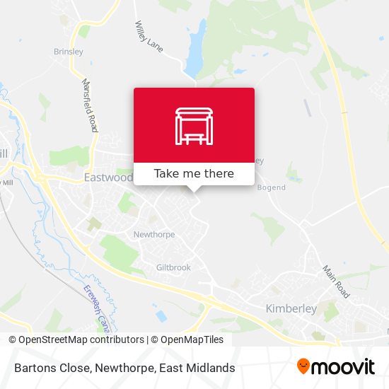 Bartons Close, Newthorpe map