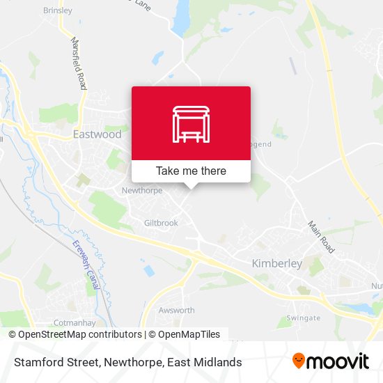 Stamford Street, Newthorpe map