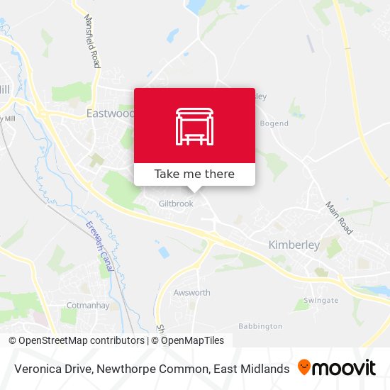 Veronica Drive, Newthorpe Common map