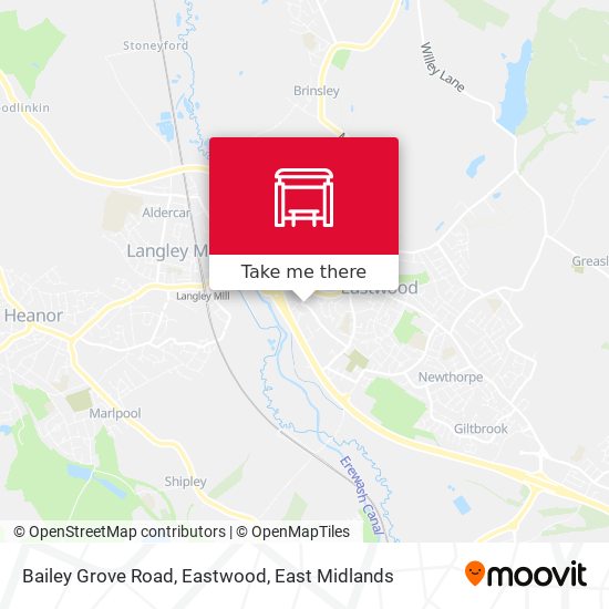 Bailey Grove Road, Eastwood map