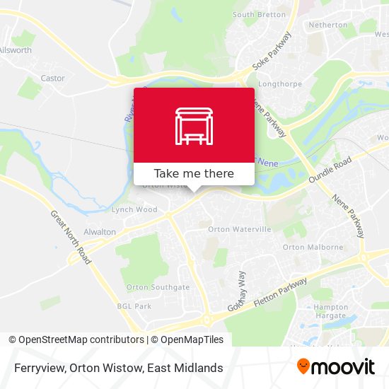 Ferryview, Orton Wistow map