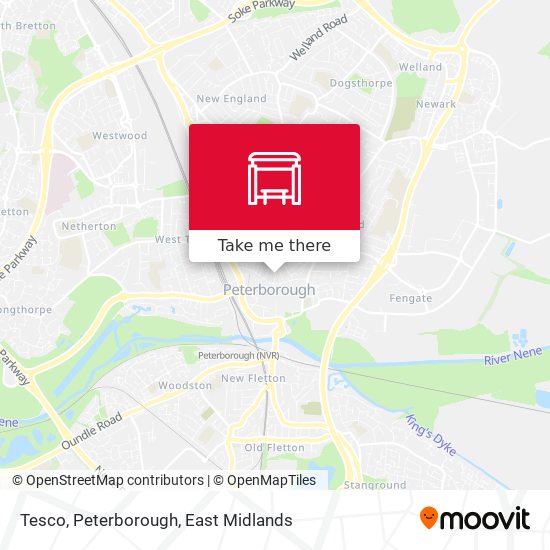 Tesco, Peterborough map