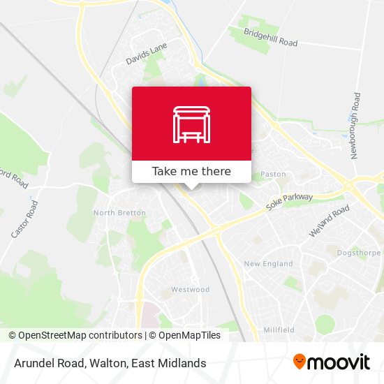Arundel Road, Walton map