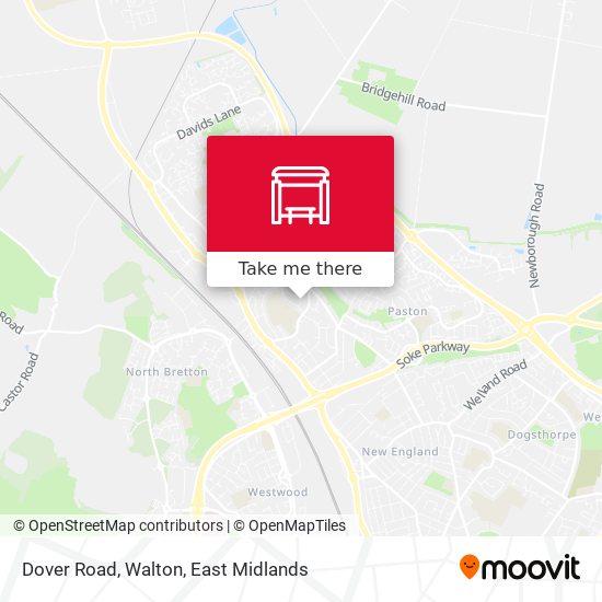 Dover Road, Walton map
