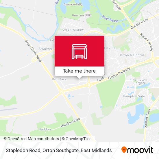 Stapledon Road, Orton Southgate map