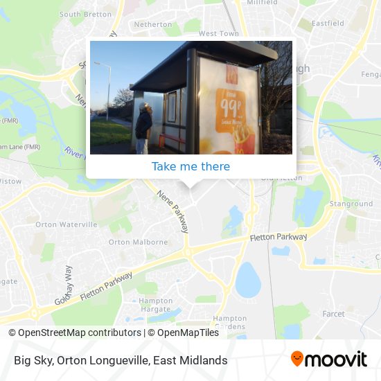 Big Sky, Orton Longueville map