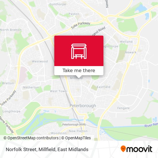 Norfolk Street, Millfield map