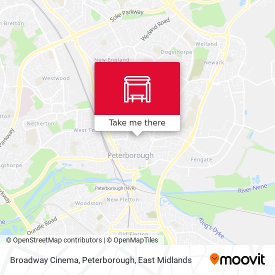 Broadway Cinema, Peterborough map