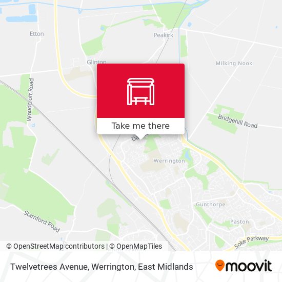 Twelvetrees Avenue, Werrington map