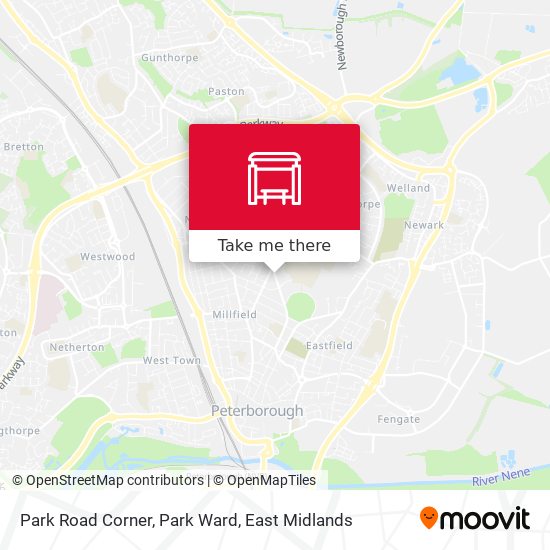Park Road Corner, Park Ward map