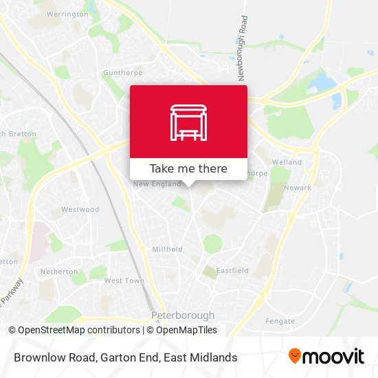 Brownlow Road, Garton End map