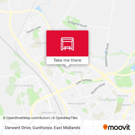 Derwent Drive, Gunthorpe map