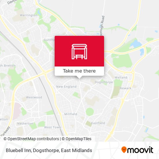 Bluebell Inn, Dogsthorpe map