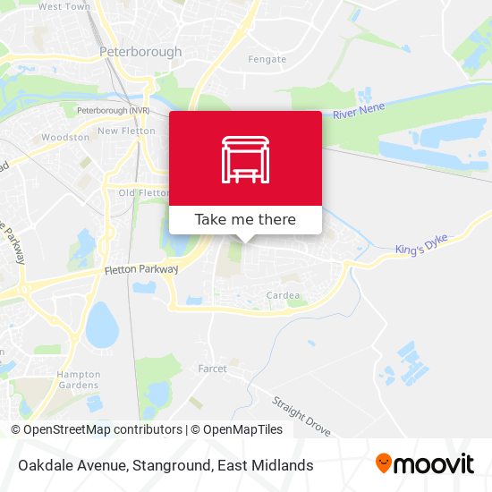 Oakdale Avenue, Stanground map