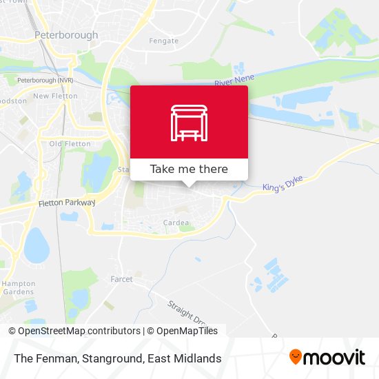 The Fenman, Stanground map