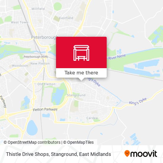 Thistle Drive Shops, Stanground map