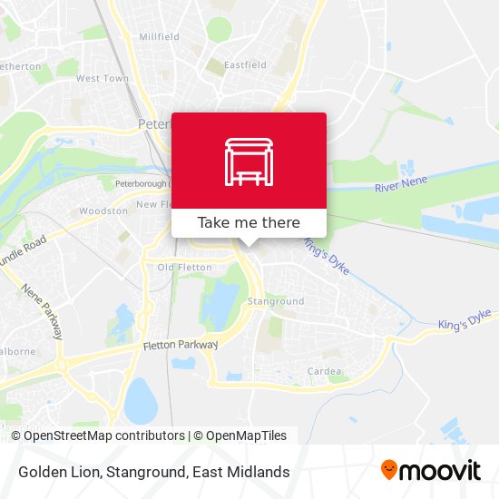Golden Lion, Stanground map