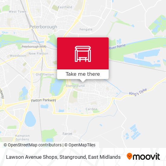 Lawson Avenue Shops, Stanground map