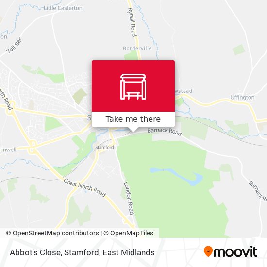 Abbot's Close, Stamford map