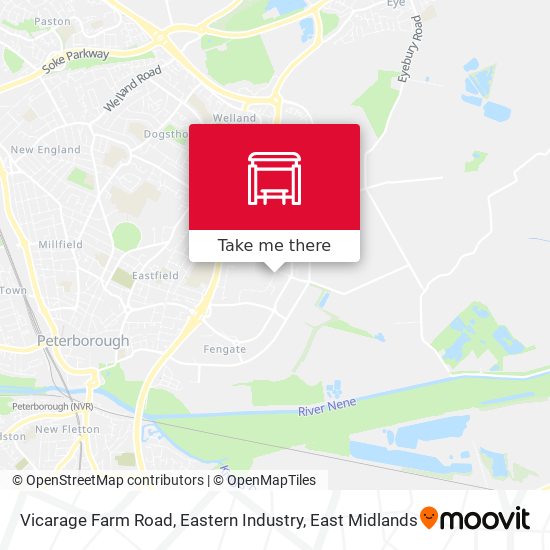 Vicarage Farm Road, Eastern Industry map