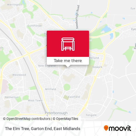 The Elm Tree, Garton End map