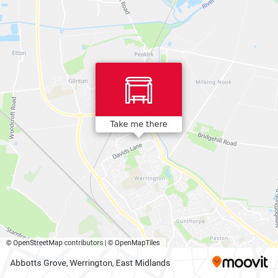 Abbotts Grove, Werrington map