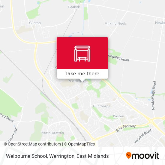Welbourne School, Werrington map