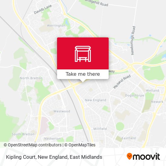 Kipling Court, New England map