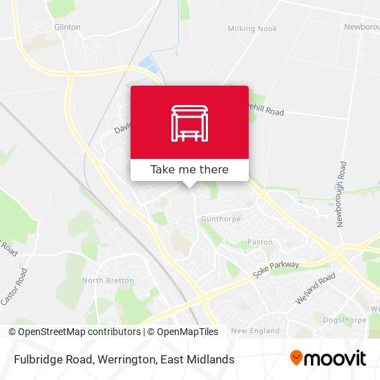 Fulbridge Road, Werrington map