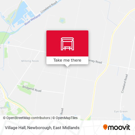 Village Hall, Newborough map