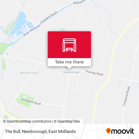 The Bull, Newborough map