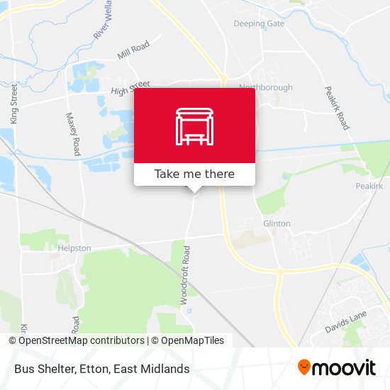 Bus Shelter, Etton map