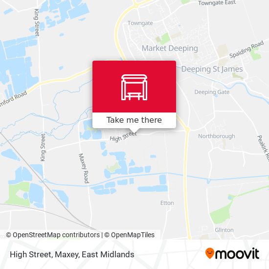 High Street, Maxey map