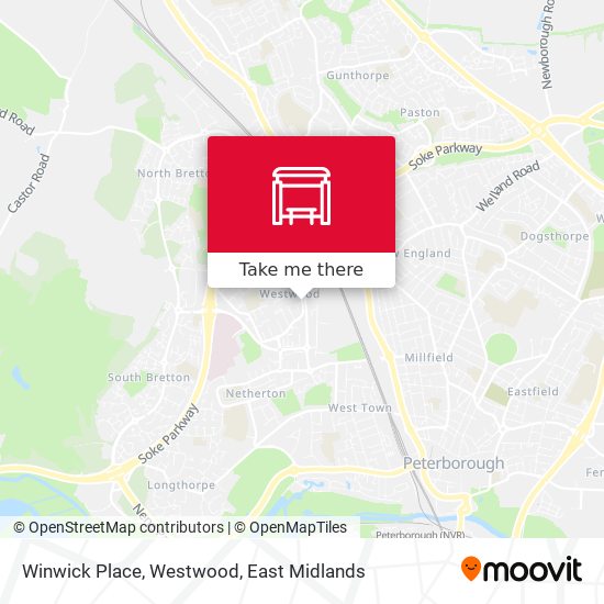 Winwick Place, Westwood map