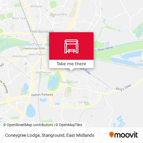 Coneygree Lodge, Stanground map