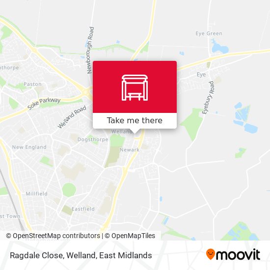 Ragdale Close, Welland map