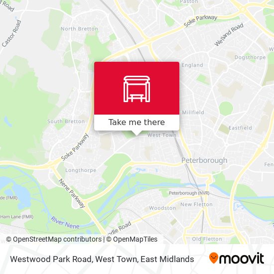 Westwood Park Road, West Town map
